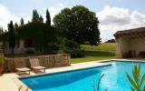 Vacation cottage with swimming pool in Saint Emilion, Rauzan - log fire, balcony/terrace, rural retreat, TV